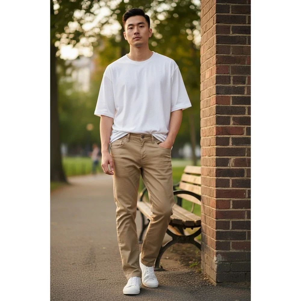 UNTUCKit‎ Don Santiago 5-Pocket Chino Pants Khaki Size 32x30 Straight Stretch
